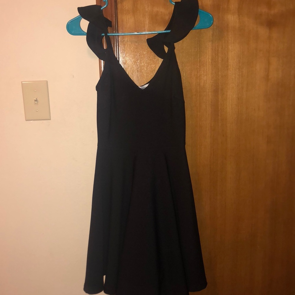 Black fitted dress